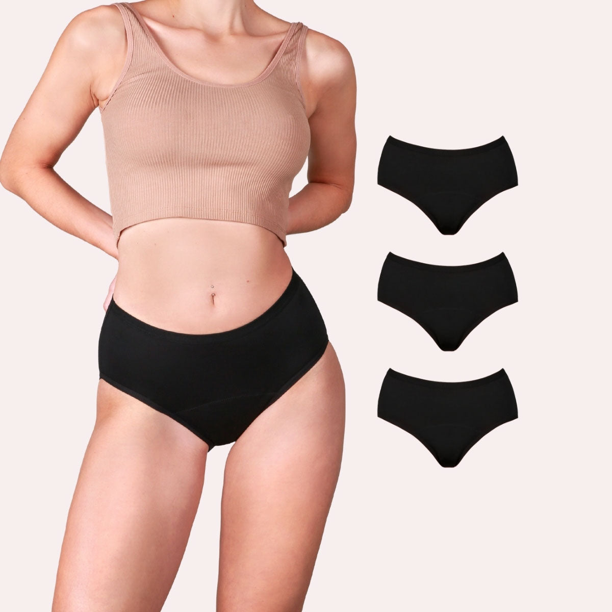 3er Pack Periodenunterwäsche Taynie Basic extra stark schwarz Alle Produkte