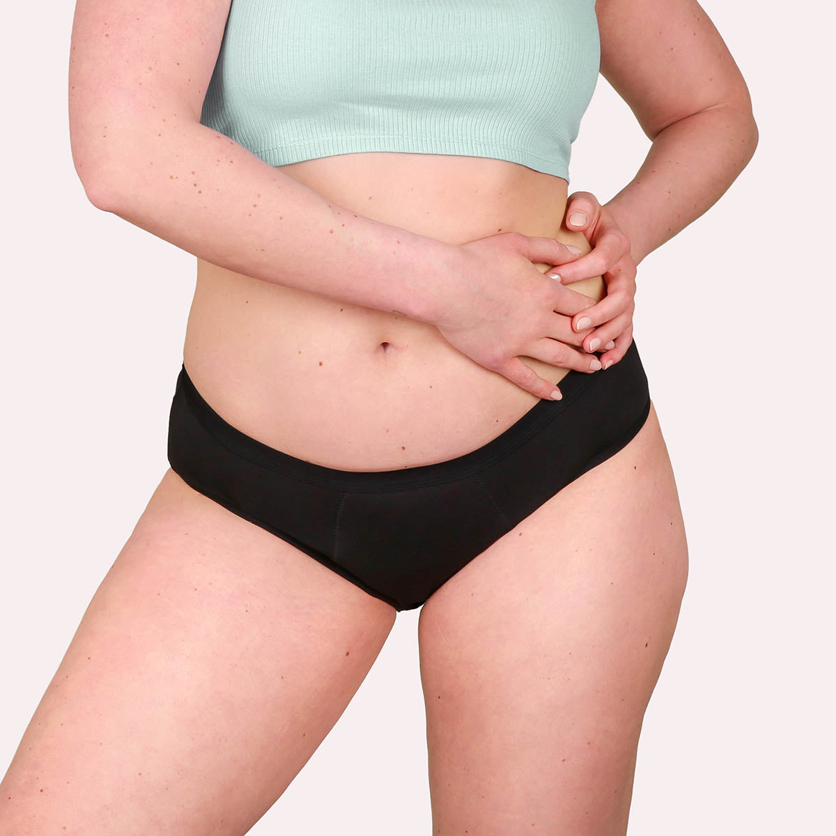 5er Pack Periodenunterwäsche Taynie Classic schwarz Curvy