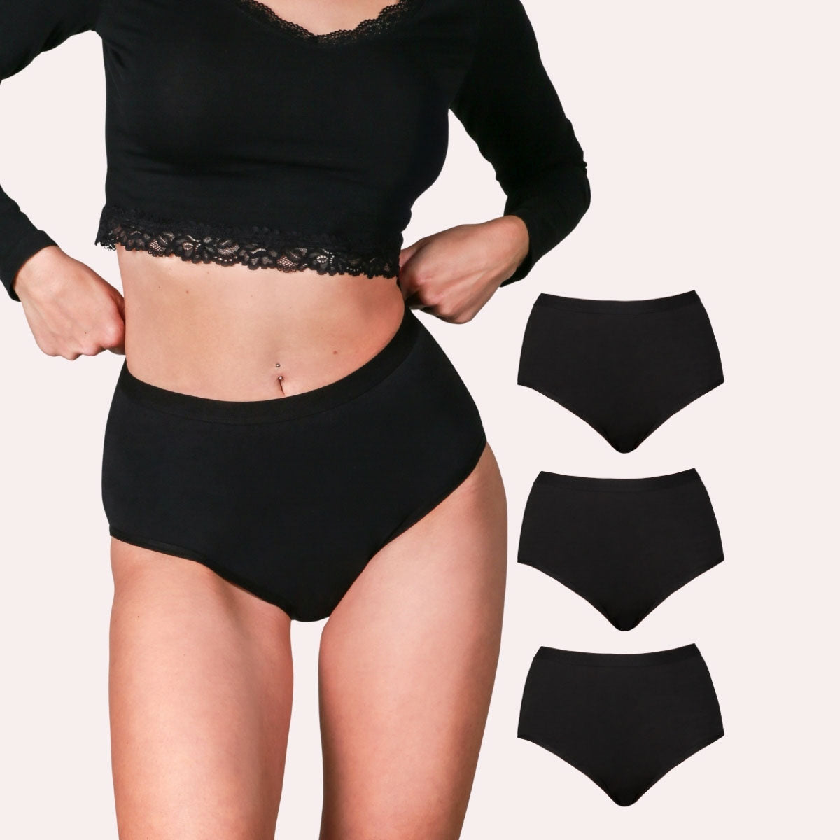 3er Pack Periodenunterwäsche Comfort ultra schwarz Alle Produkte