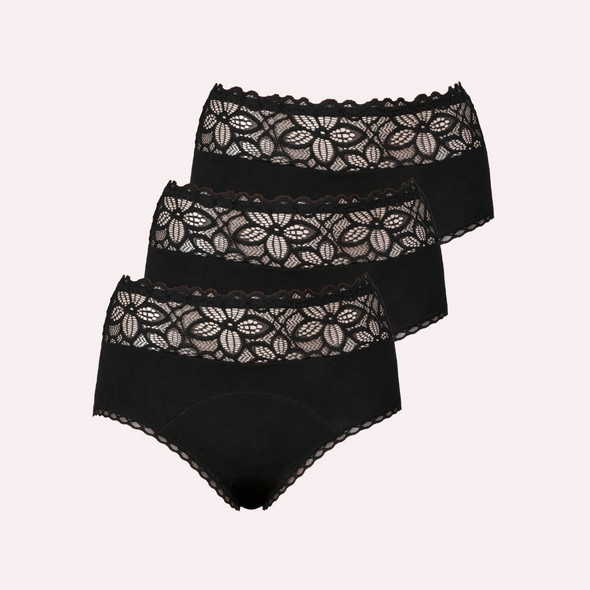 3er Pack Periodenunterwäsche Taynie Deluxe extra stark schwarz Alle Produkte