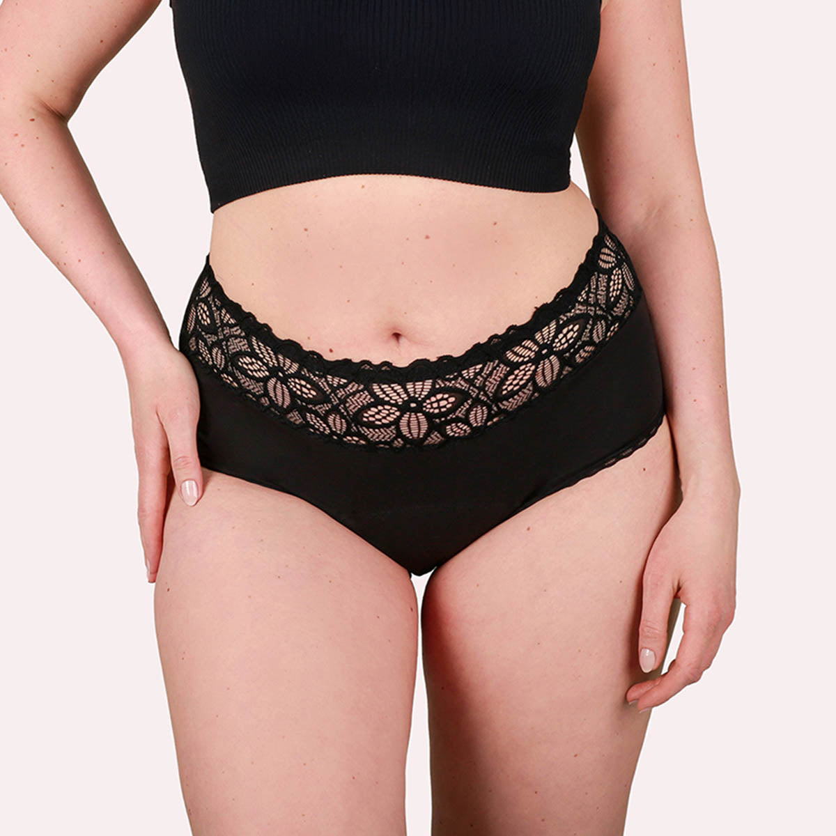 7er Pack Periodenunterwäsche Taynie Deluxe ultra schwarz Curvy