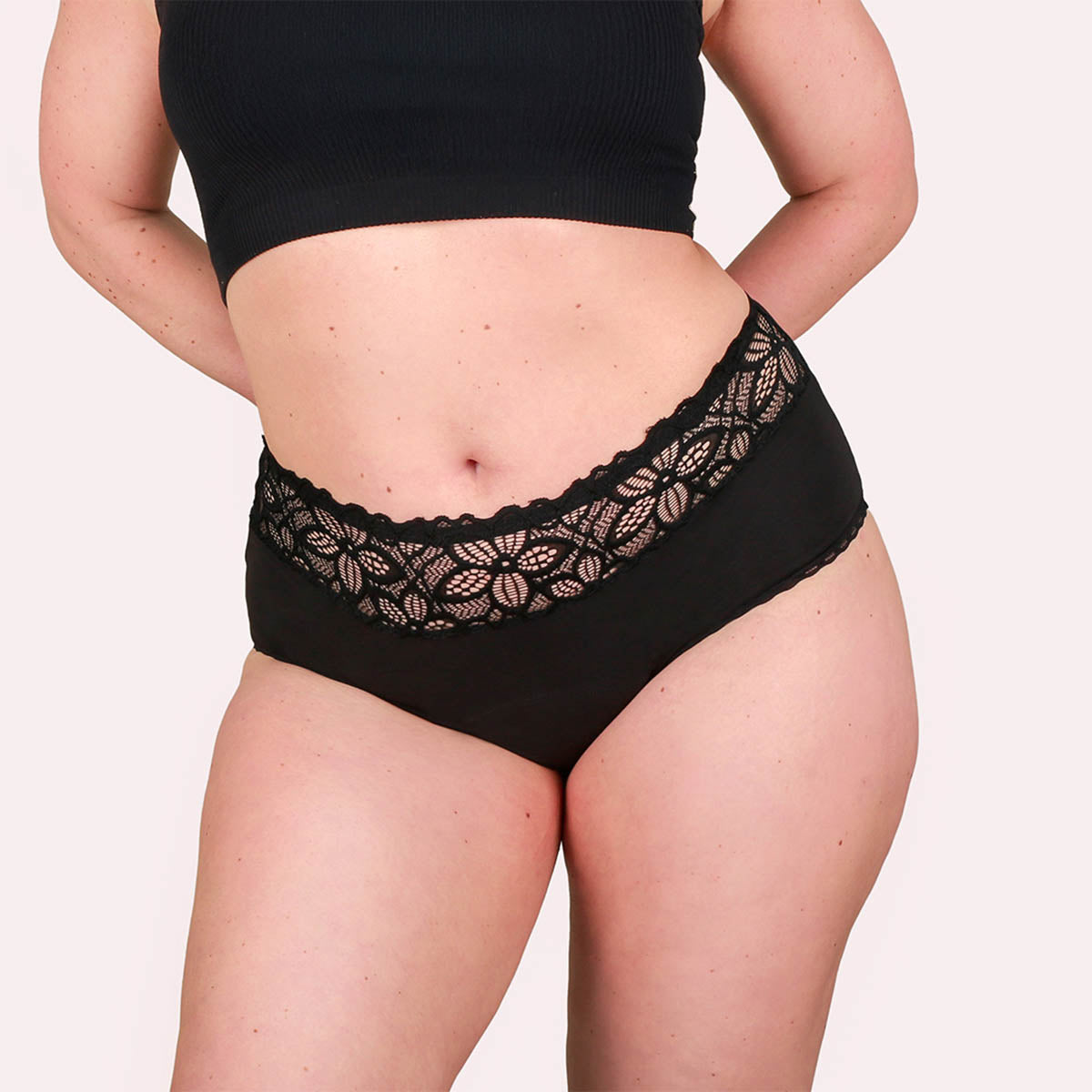 7er Pack Periodenunterwäsche Taynie Deluxe ultra schwarz Curvy