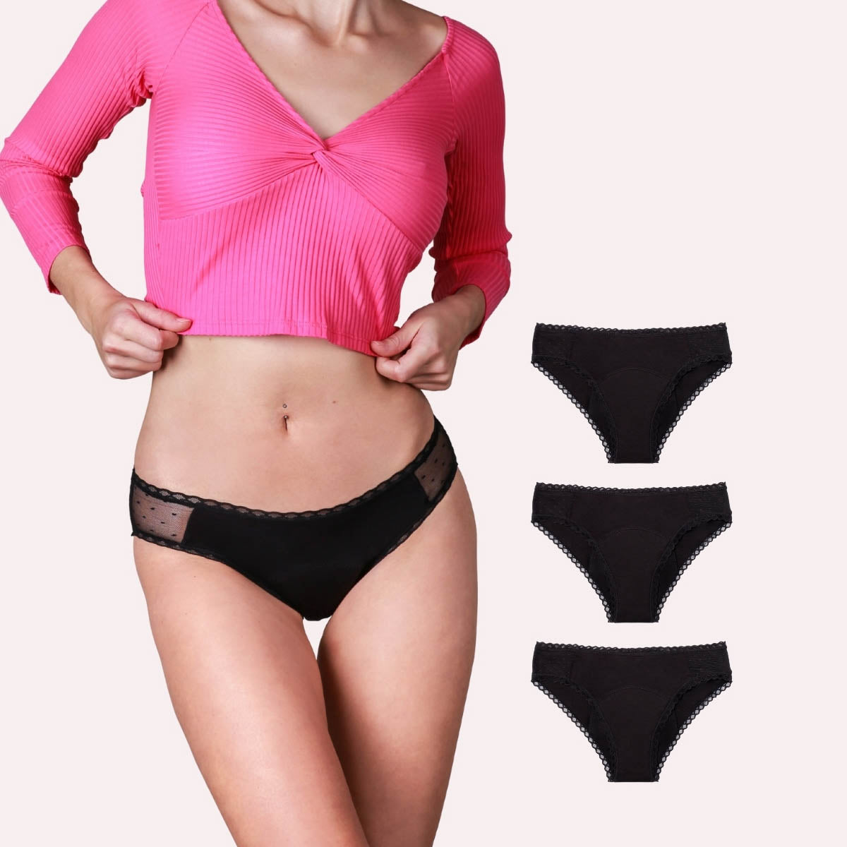 3er Pack Periodenunterwäsche Taynie Lady ultra schwarz Alle Produkte