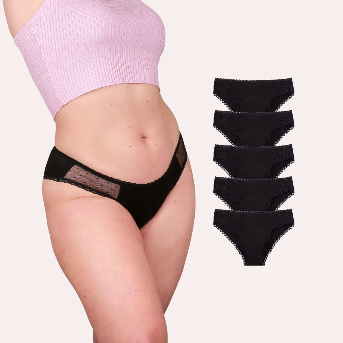 5er Pack Periodenunterwäsche Taynie Lady ultra schwarz Alle Produkte