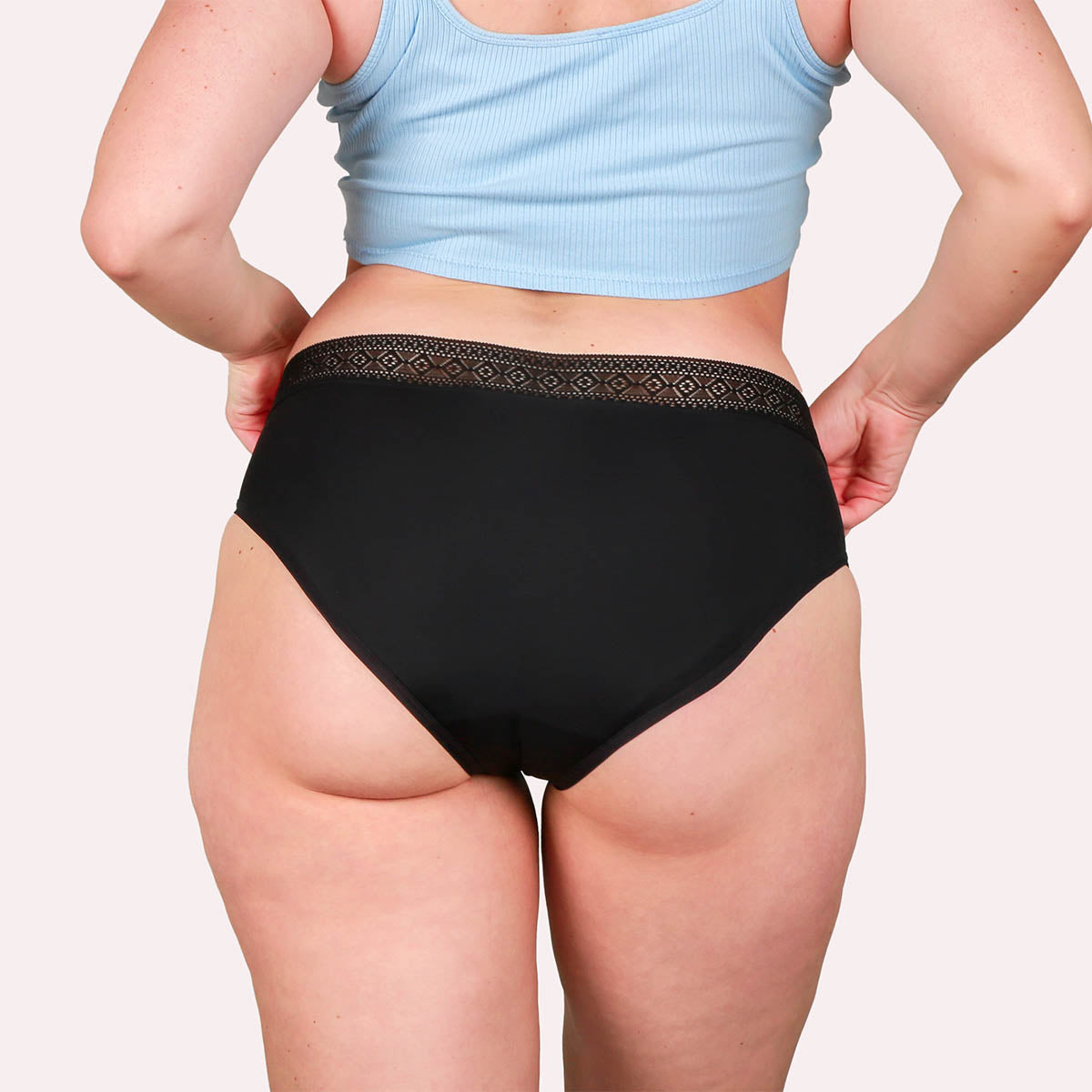 3er Pack Periodenunterwäsche Taynie Paris ultra schwarz Curvy