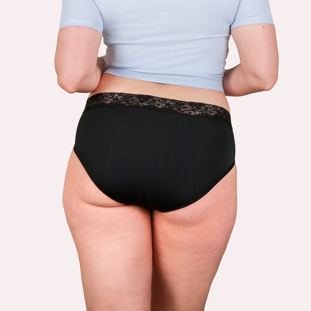 3er Pack Periodenunterwäsche Taynie Queen extra stark schwarz Curvy