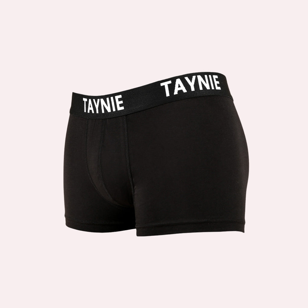 2er Pack Taynie Herren Boxershorts schwarz/weiß