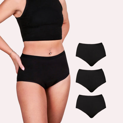 3er Pack Periodenunterwäsche Comfort Bamboo ultra schwarz Alle Produkte