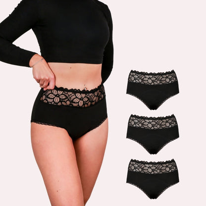 3er Pack Periodenunterwäsche Taynie Deluxe extra stark schwarz Alle Produkte