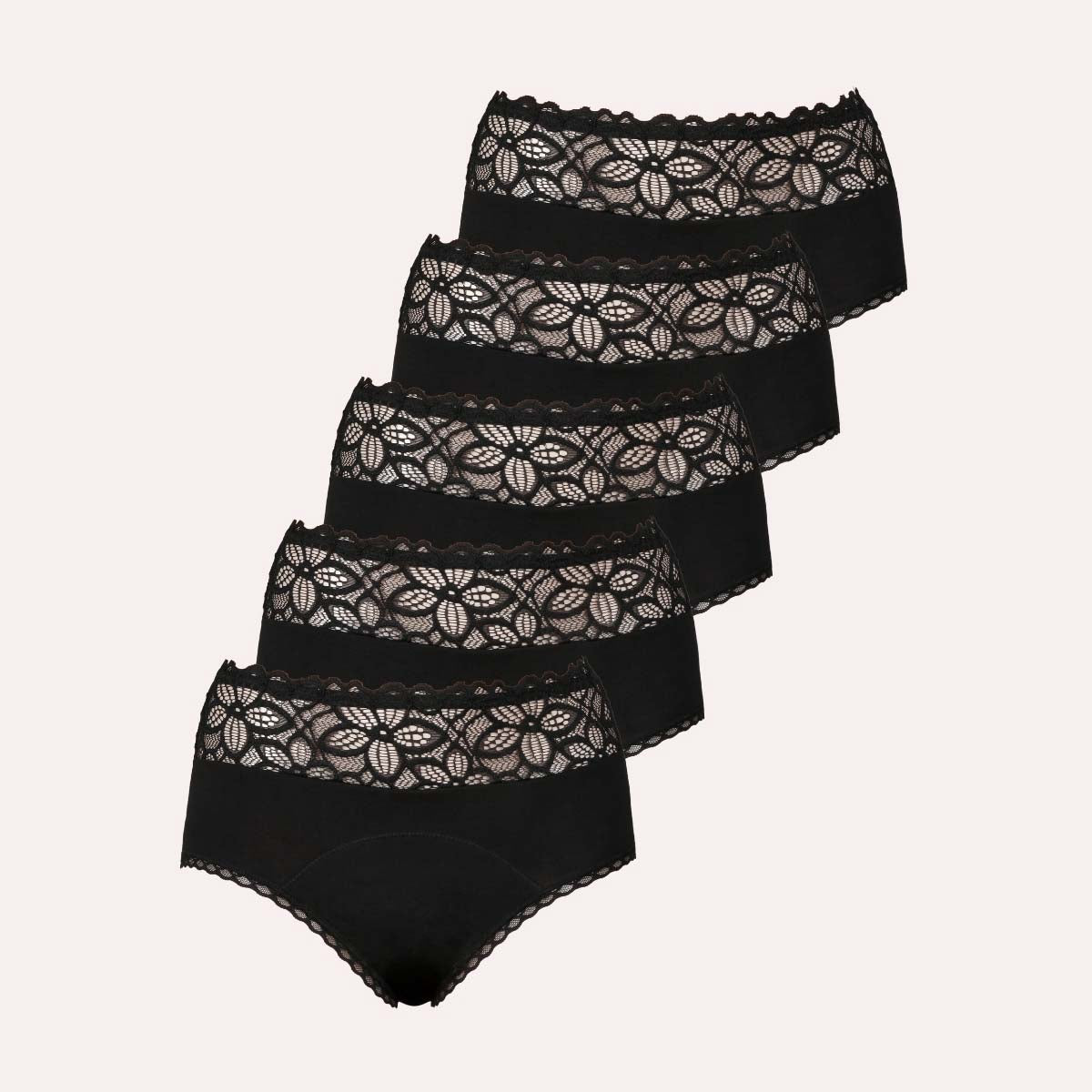 5er Pack Periodenunterwäsche Taynie Deluxe ultra schwarz Alle Produkte