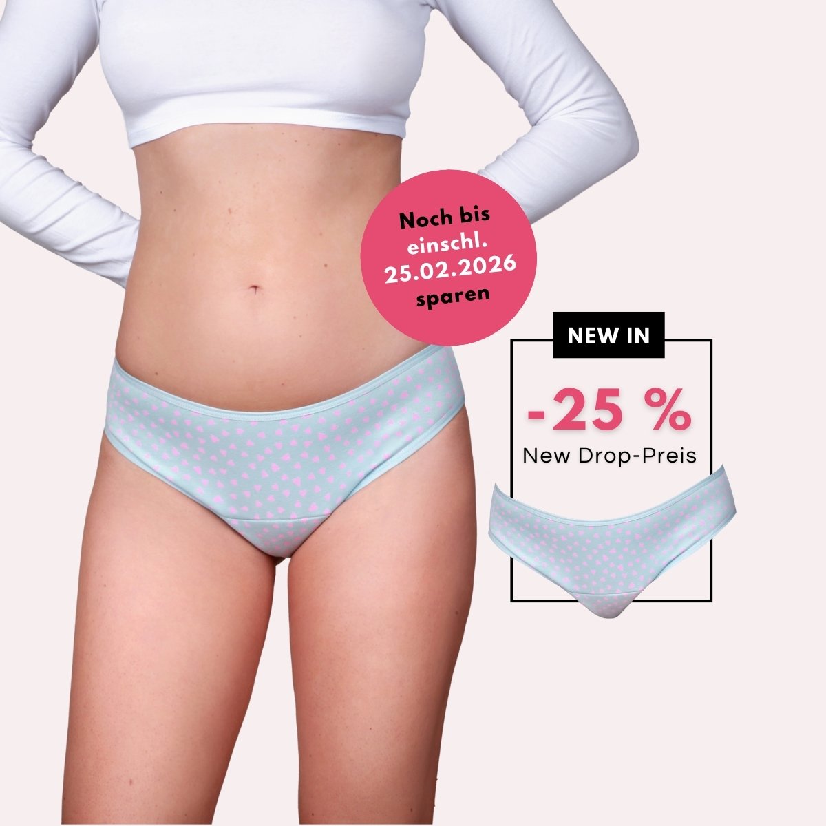 Taynie Teen Slip mit Herzchen extra stark