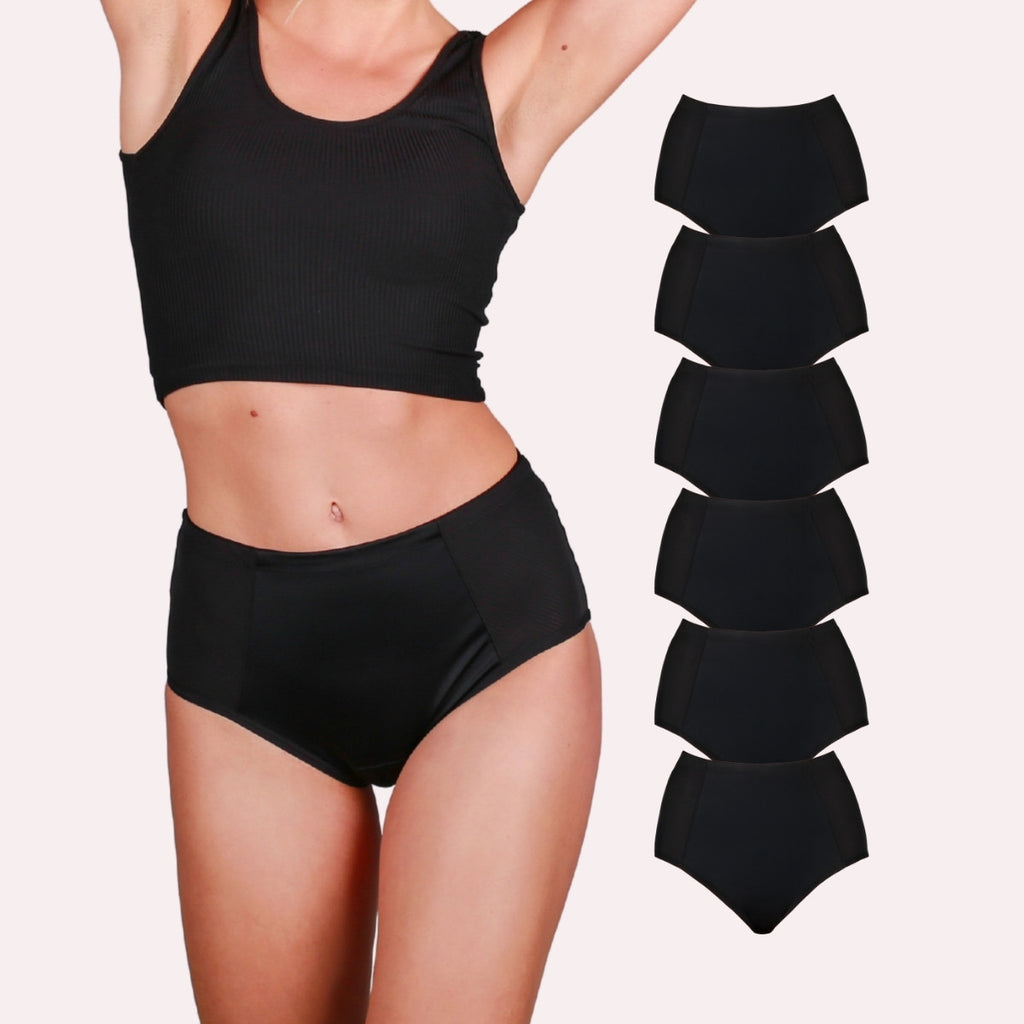 6er Pack Periodenunterwäsche Taynie Highwaist ultra