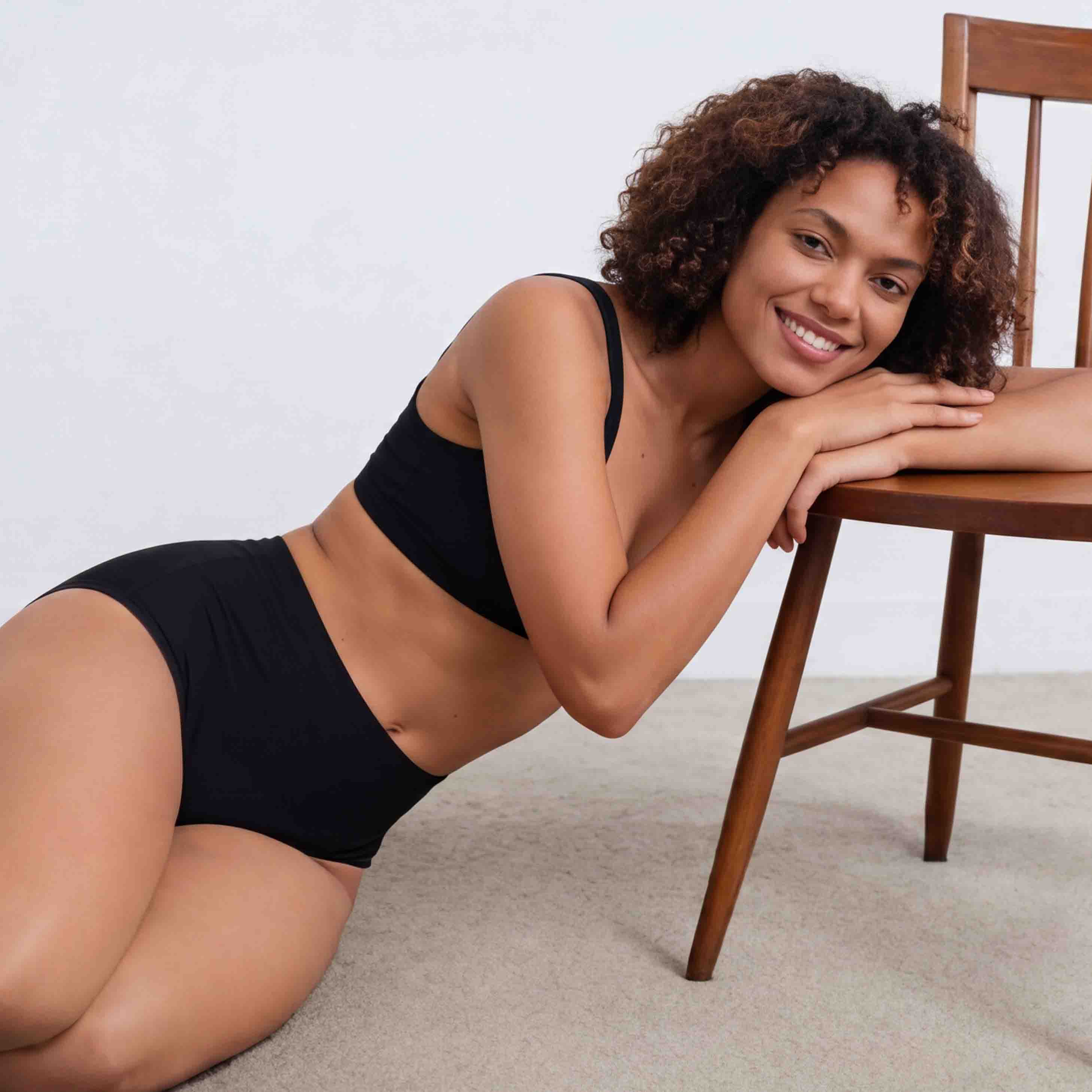 Taynie Seamless Highwaist schwarz 