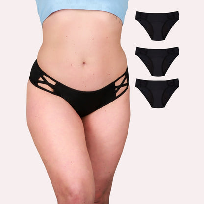 3er Pack Taynie Woman ultra schwarz Curvy